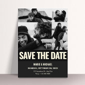 Black white Aesthetic movie scene wedding romance Save The Date