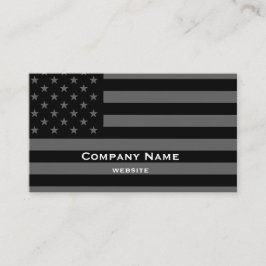 Black & White American Business Card Visitenkarte