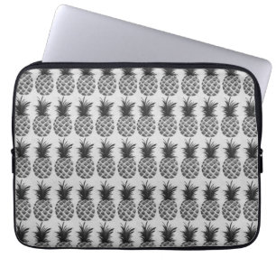 Black&white Ananas Laptopschutzhülle