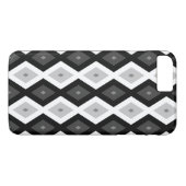 Black, white and grey diamond pattern Case-Mate iPhone hülle (Rückseite (Horizontal))