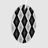 Black, white and grey diamond pattern ornament (Vorderseite)