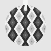 Black, white and grey diamond pattern ornament (Rückseite)