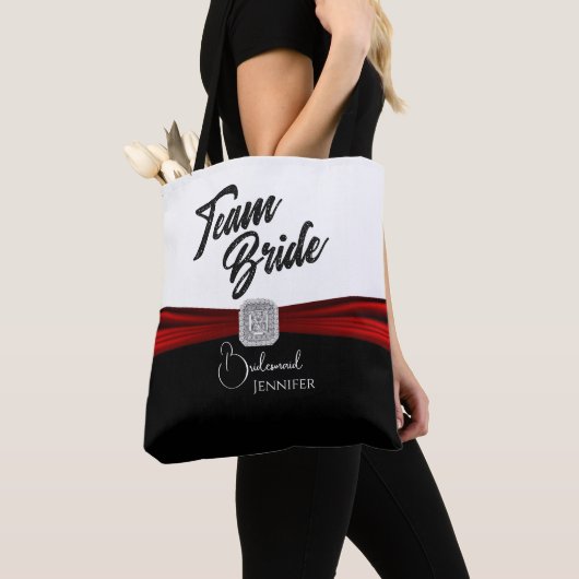Black, White and Red Team Bride Tasche (Von Nahem)