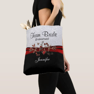 Black, White and Red Team Bridge Tasche
