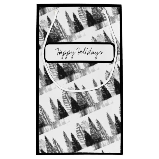 Black & White Bag Geschenktasche Kleine Geschenktüte (Rückseite)