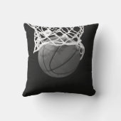 Black & White Basketball American MoJo Pillow Kissen (Rückseite)