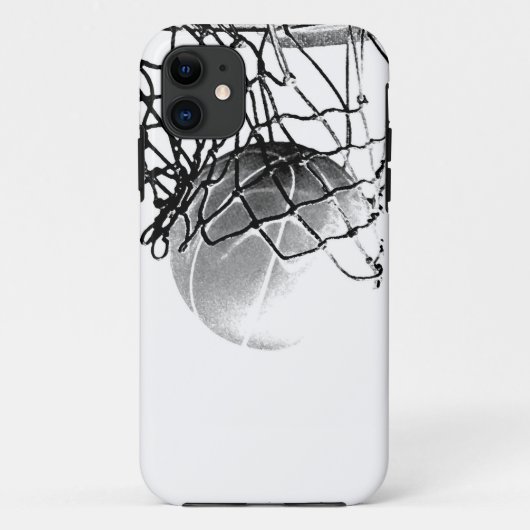 Black & White Basketball iPhone 5 Fall Case-Mate iPhone Hülle (Rückseite)