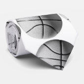 Black & White Basketball Neckwear Krawatte (Gerollt)