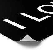 Black & White Basketball Poster I Liebe Dieses Spi (Ecke)