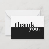 Black & White Beileid Beerdigung Danke Karte (Vorderseite)