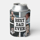 Black White Best Dad Ever Custom Photo Picture Dosenkühler (Kanne Vorderseite)
