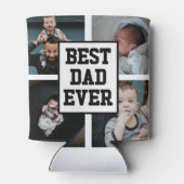 Black White Best Dad Ever Custom Photo Picture Dosenkühler (Rückseite)