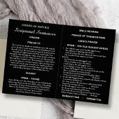 Black & White Bi-fold Custom Foto Funeral Program Flyer