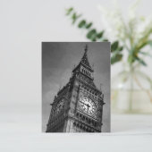 Black & White Big Ben Europe Reisefotografie Postkarte (Stehend Vorderseite)