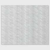 Black White Binary Stripe Geschenkpapier (Flach)