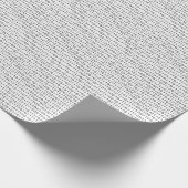 Black White Binary Stripe Geschenkpapier (Ecke)