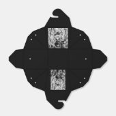 Black & White Birthday Party - Gefälligkeitsbox Geschenkschachtel (Ungefaltet)