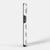 Black&White Blume Floral Phone Case für iPhone Hülle (Rechte Seite)