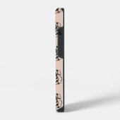 Black&White Blume Floral Phone Case für iPhone iPhone Hülle (Linke Seite)