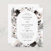 Black & White Boho Tropical Wedding (Vorne/Hinten)