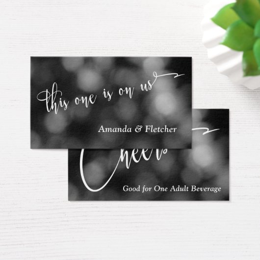 Black & White Bokeh Light Typografy Drinks (Schreibtisch)