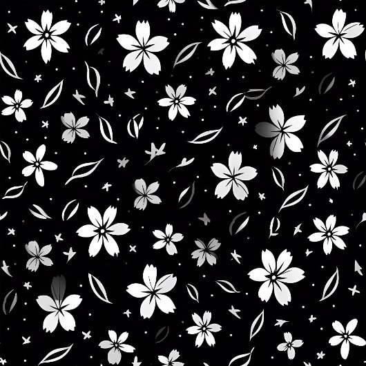 Black White Botanical Blanket Personalized Minimal Fleecedecke