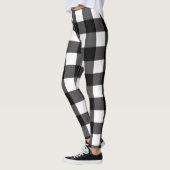 Black & White Buffalo Gingham Checkered Kariert Leggings (Links)