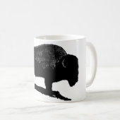 Black & White Buffalo Kaffeetasse (VorderseiteRechts)