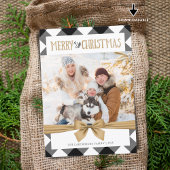 Black & White Buffalo Karo Frohe Weihnachten