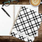 Black & White Buffalo Plaid Planer