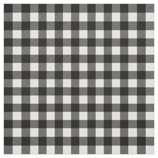 Black & White Buffalo Scheckte Kariert rustikal Stoff (Muster)
