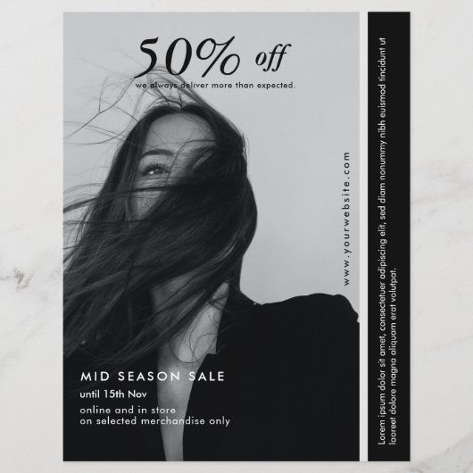 Black & White Business Flyer (Vorne)