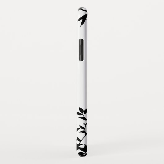 Black, White, Butterflies iPhone Case, Case-Mate iPhone Hülle (Hinten/Rechts)