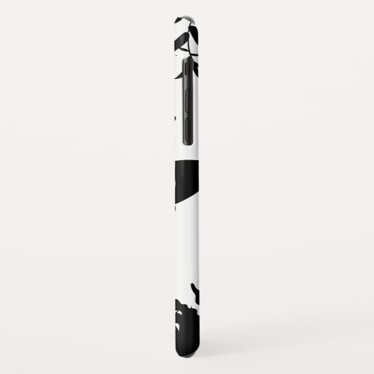 Black, White, Butterflies iPhone Case, Case-Mate iPhone Hülle (Hinten/Links)