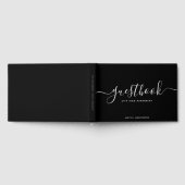 Black & White Calligraphy Vacation Zuhause oder Mi Gästebuch (Voll)