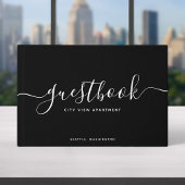 Black & White Calligraphy Vacation Zuhause oder Mi Gästebuch