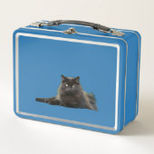 Black & White Cat Duo Metal Lunchbox (Vorderseite)