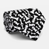Black & White Chess Pieces Krawatte (Gerollt)