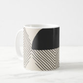🖤 Black & White Chic: Die elegante Polka-Tasse Kaffeetasse (Vorderseite Links)