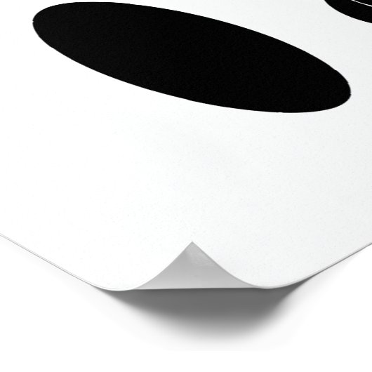 Black & White Cirkel Talk Poster (Ecke)