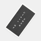  Black White Class Of 2026 Graduation Party Serviette (Ecke)
