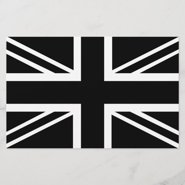 BLack & White Classic Union Jack British(UK) Flag (Vorderseite)