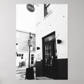 Black & White Coffee Shop Fotoster Poster (Vorne)