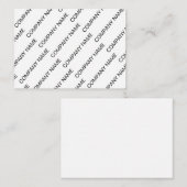 Black White Company Co Pattern Note Card Mitteilungskarte (Vorne/Hinten)