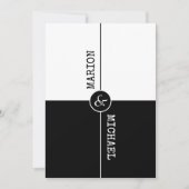 Black&White Congratulating Verlobung Card (Vorderseite)