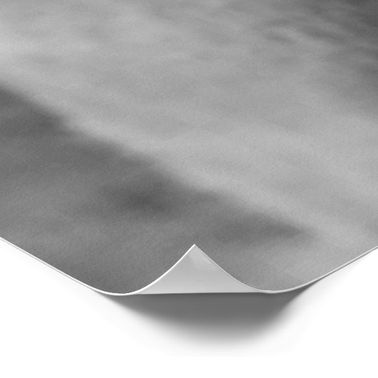 Black & White Cougar Poster (Ecke)