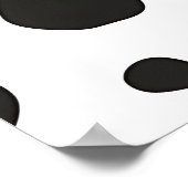 Black White Cow Pattern Poster (Ecke)