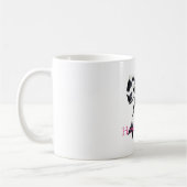 Black White Cow Print Bow Kaffeetasse (Links)