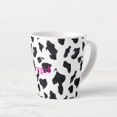 Black White Cow Print Cowgirl Milchtasse (Rechte Ecke)