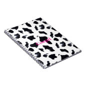 Black White Cow Print Cowgirl Notizblock (Rechte Seite)